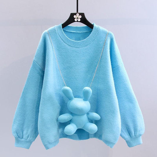 Women's Knitted Thicken Pullovers Sweater Autumn Winter Oversize Sweater Women Long Sleeve Casual Solid Sweaters Female