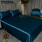 1.8m/2m Queen King Bed Sheet Summer Ice Silk Sheets Silk Slippery Household Ice Silk Sheets