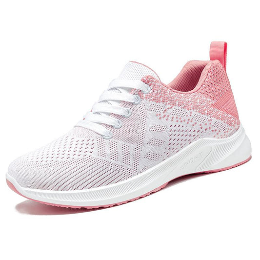 Women's Sports Shoes Spring and Autumn Women's Flat Shoes Casual Women's Vulcanized Lightweight Mesh Breathable Women's Running Shoes
