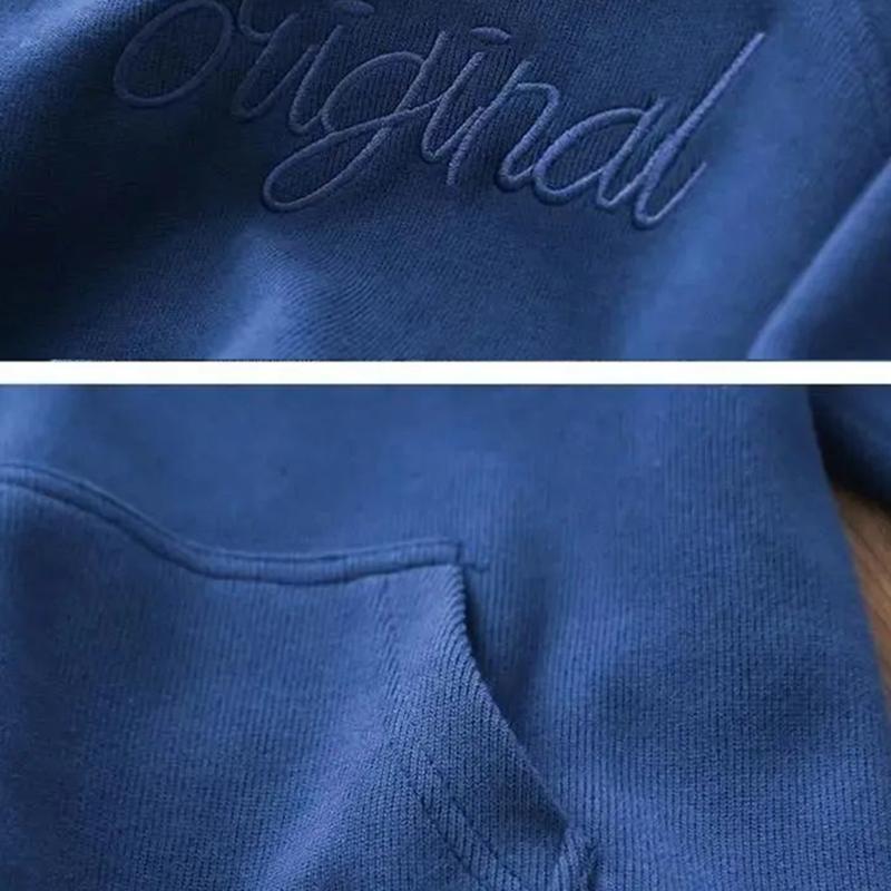 Boys and Girls Plus Fleece Hooded Sweatshirt Autumn and Winter Fashion Boys and Girls Hoodies Long-sleeved Top Clothes Fleece Jacket Hoodies