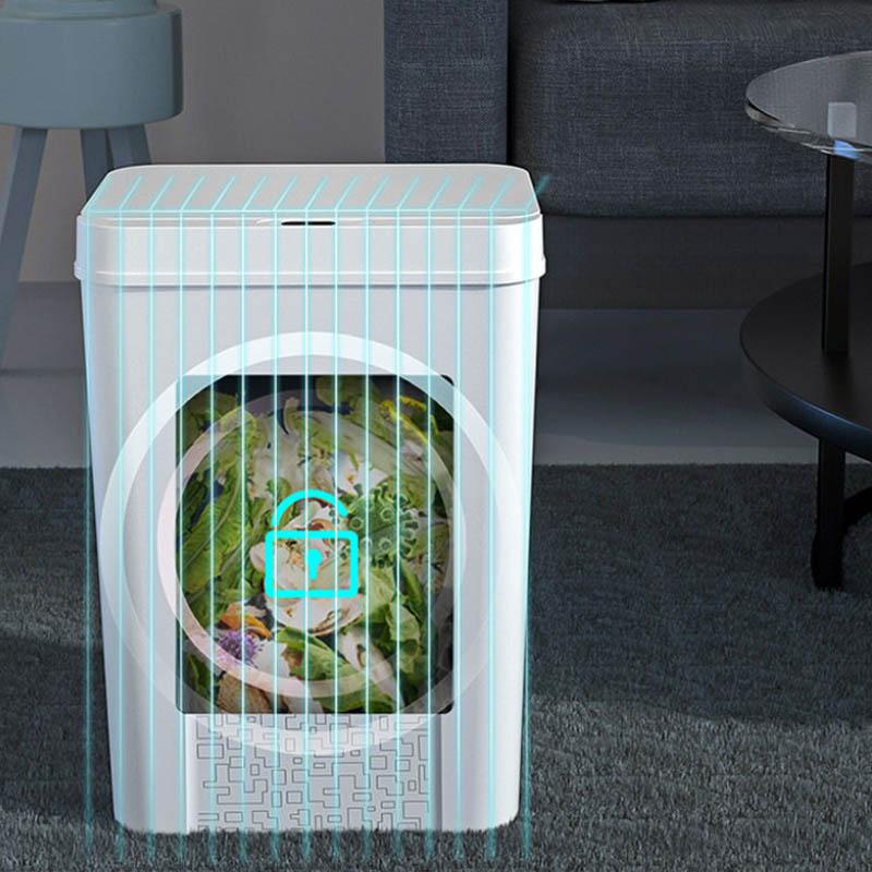 12 Liters Smart Sensor Trash Can Household Classification Kitchen Living Room Bathroom Toilet Waterproof Automatic with Cover