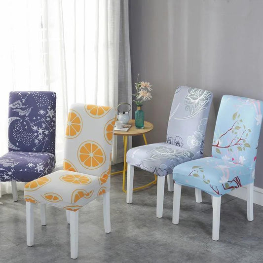 Household Simple Seat Cover Modern Universal Stool Cover Elastic Chair Cover Restaurant Hotel Dining Table Chair Cover