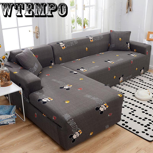 Elastic Slipcover Stretch Sectional Sofa Covers for 1/2/3/4-seater Corner Sofa Covers Couch Cover