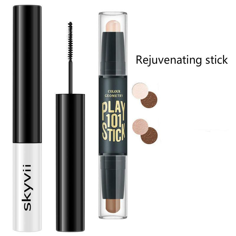 Not easy to discolor Mascara ultra-fine brush head is waterproof and elongated without blooming