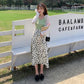 Summer Sweet Floral Skirt Women's Korean Style All-match Flowers Printed Skirt A-line High Waist Slim Retro Long Dress