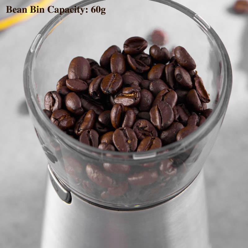 Electric Coffee Beans Grinder Home Small Crusher Stainless Steel Coffee Mill Can Be Charged Portable Automatic