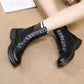 Women's British Style Martin Boots Thick-soled Student Boots Women's Thick Heel Flat Motorcycle Boots