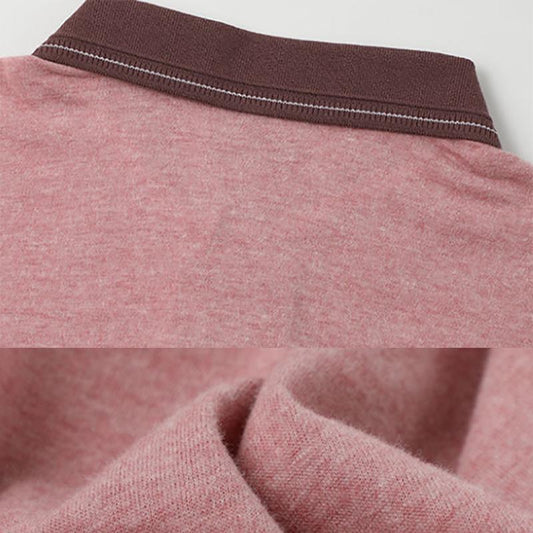 Cotton Long-sleeved Sweater Men's Loose Lapel Sweatershirts Plus Fat Plus Size Men's Autumn Clothing