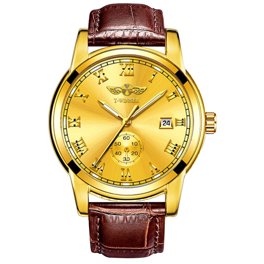 Luxury Steel Diver Male Automatic Clock Mens Mechanical Gold Watch Waterproof Date Watches