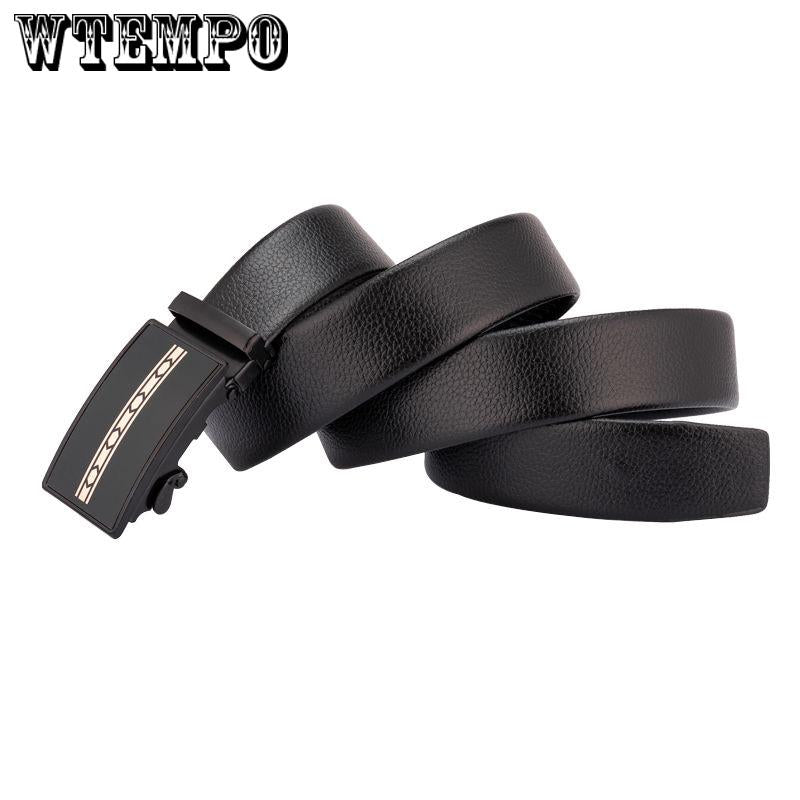 Men's Belts PU leather male luxury strap long belt for men designer belts men Black