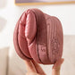 Cotton Slippers Women Winter Indoor Thick-soled Anti-skid Home Couple Models PU Surface Waterproof Warm and Velvet Slippers Men's Slippers