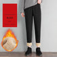 Plus Velvet Thickening Imitation Lamb Velvet Sweatpants Women's Winter Warm Cotton Trousers Wear Loose-fitting Casual Trousers Large Size Slim