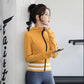 Outer Wear Yoga Clothes Jacket Women's Long-sleeved Zipper Hooded Fitness Clothes Thickened Outdoor Running Sportswear