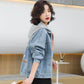 Denim Jacket Female Spring and Autumn Style Korean Loose and Versatile Student Hooded Casual Baseball Uniform