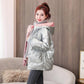 Glossy Cotton-padded Jacket Women's Short Cotton-padded Jacket Loose Bread Clothes Winter Cotton-padded Jacket Hooded Jacket