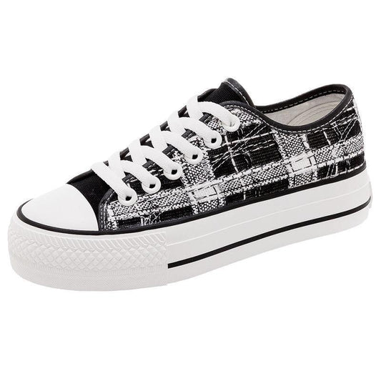 Harajuku Style White Shoes Women All-match Spring Canvas Shoes Women's Shoes Casual Light Shoes Women