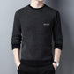 Sweater Men's Round Neck Plus Velvet Loose Top Winter Fashion Knitted Bottoming Shirt Boutique Warm Top Men