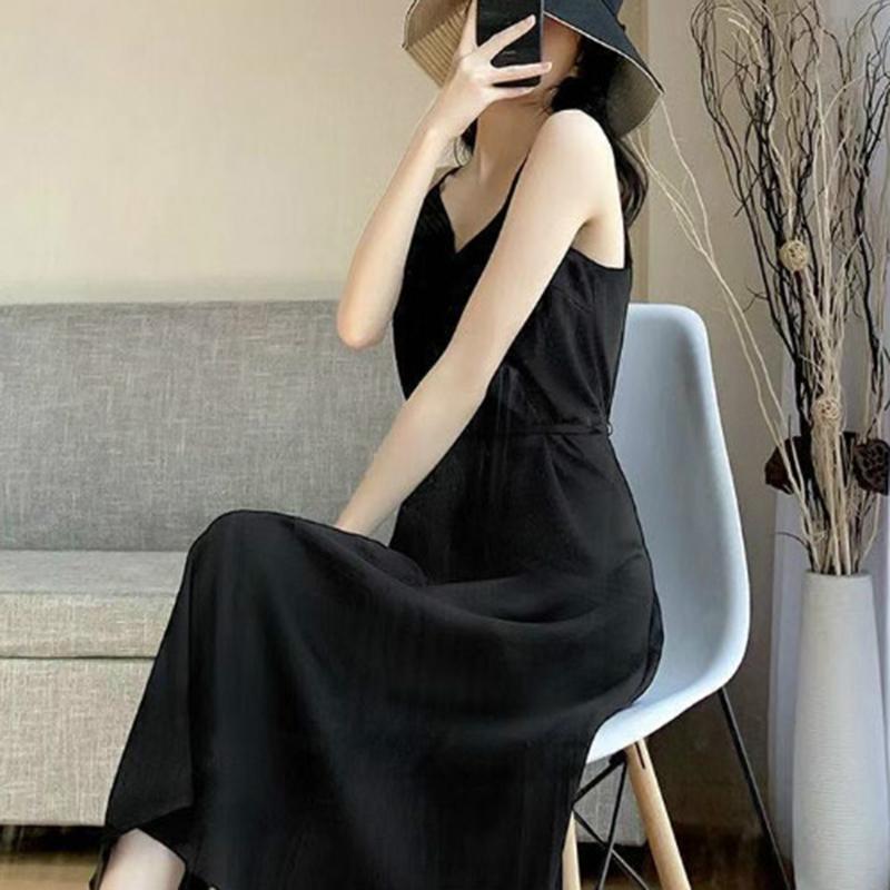 Female Summer Dress Temperament All-match, Thin Skirt, Wear A Long Skirt with A Bottom In The Vest Dress