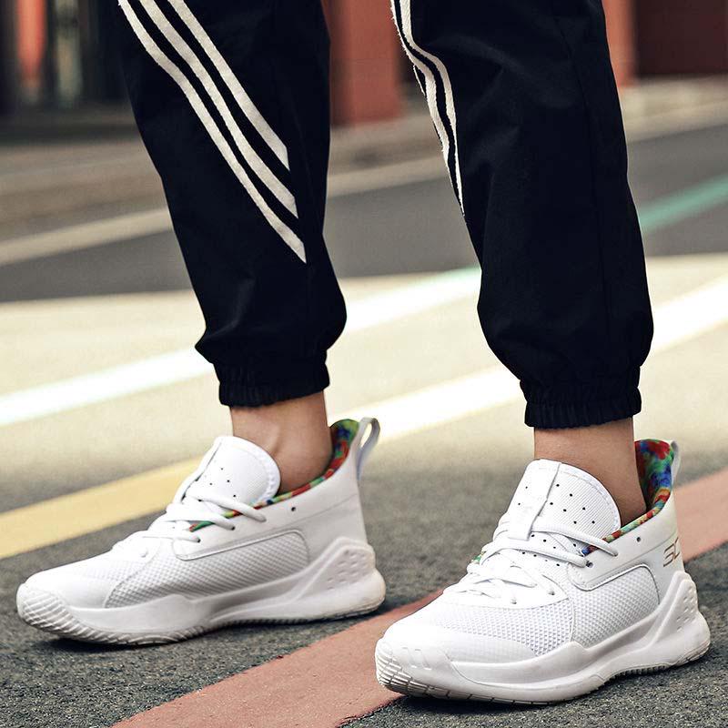 39-45 Men Sneakers Breathable Basketball Shoes Non-slip Wear-resistant Lightweight Running Shoes