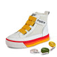 Children High Sneakers Summer Female Shoes White Sneakers Mesh Breathable Feminino