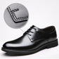 Men's Business Casual Leather Shoes Non-slip British Men's Shoes Breathable Work Men's Work Shoes