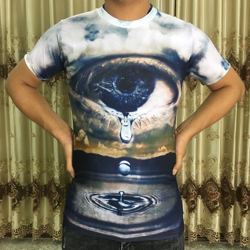 Men's personality short-sleeved T-shirt large size men's clothes summer 3D digital printing T-shirt
