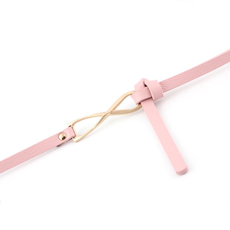 Double-sided Knotted Belt Ladies Fashion Small Belt Thin Belt Multi-color Belt