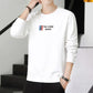 Cotton Round Neck Sweater Men's Autumn Trend Loose Long Sleeves Learn All-match Thin Print Sweatshirts