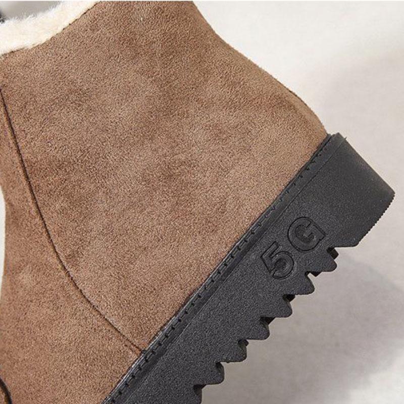 Warm and Velvet Snow Boots Women's Boots Autumn and Winter Thickened Short Boots Cotton Shoes Non-slip Short Boots