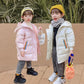 Girls' Down Jacket Mid-length Windproof and Warm Thick Winter Jacket