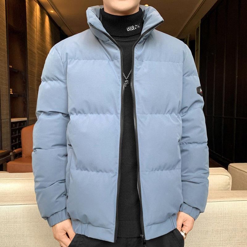 Thick Down Down Padded Jacket Men's Winter Jacket Stand-up Collar Short Large Size Bread Jacket Trend Brand Padded Jacket Men's