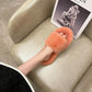 Fashionable Furry Cotton Slippers Ladies Slippers Keep Warm In Autumn and Winter Leisure Home Furnishing