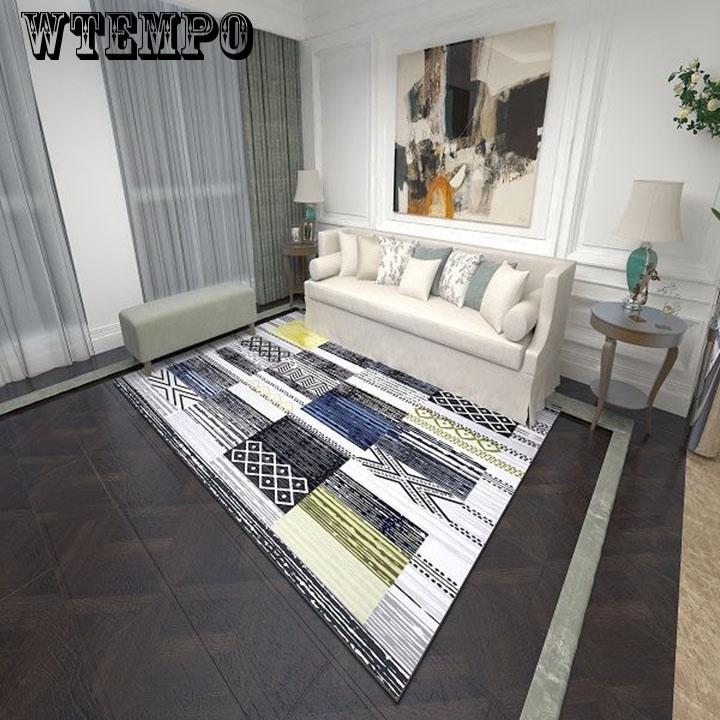 Nordic Modern Art Geometric Carpet for Living Room Bedroom Anti-skid Big Size Carpets