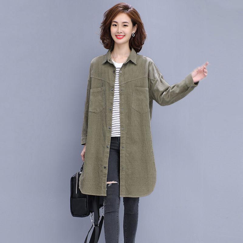 Autumn Fashion Women Coat Casual Loose Zipper Medium And Long Section Cotton Hooded Windbreaker Coat
