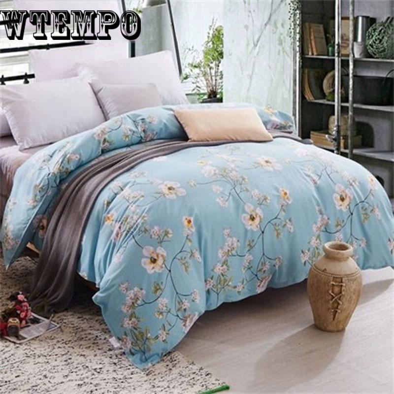 Cartoon Flamingo Bedding Sets Bed Linings Duvet Cover Bed Sheet Pillowcases Cover Set