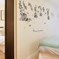 Europe Style Black Birdcage And Trees Wind Wall Stickers For Living Room Bedroom Garden Home Decorat