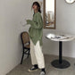 8 Colors Women Warm Oversize O-Neck Loose Sweater Blouse Simple Color Girly Sweaters