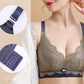 Lace Splicing Contrast Color Gathering Adjustable Latex Cup Breathable Soft Side Closing Holder Shaped Anti-sagging No Steel Ring Bra