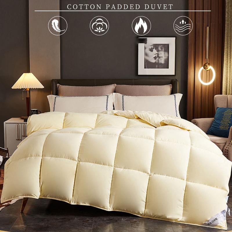 Winter Thick Warm Down Quilt Household Single Double White Goose Down Quilt Student Dormitory Four Seasons Universal Quilt