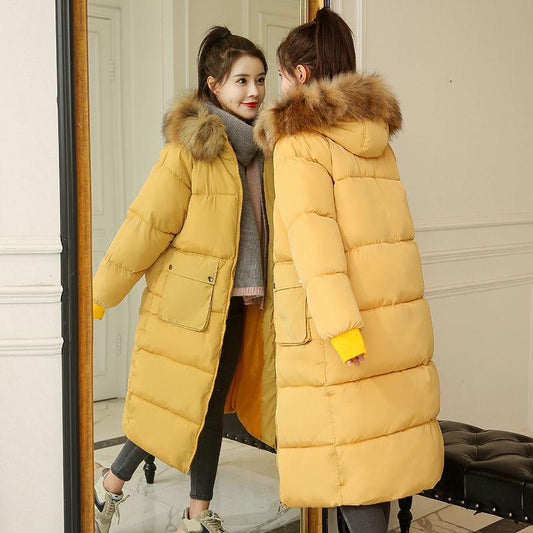 Cotton-padded Clothes Women's Mid-length Korean Version of Harajuku Style Cotton-padded Clothes Women's Bread Clothes Winter Coat Women