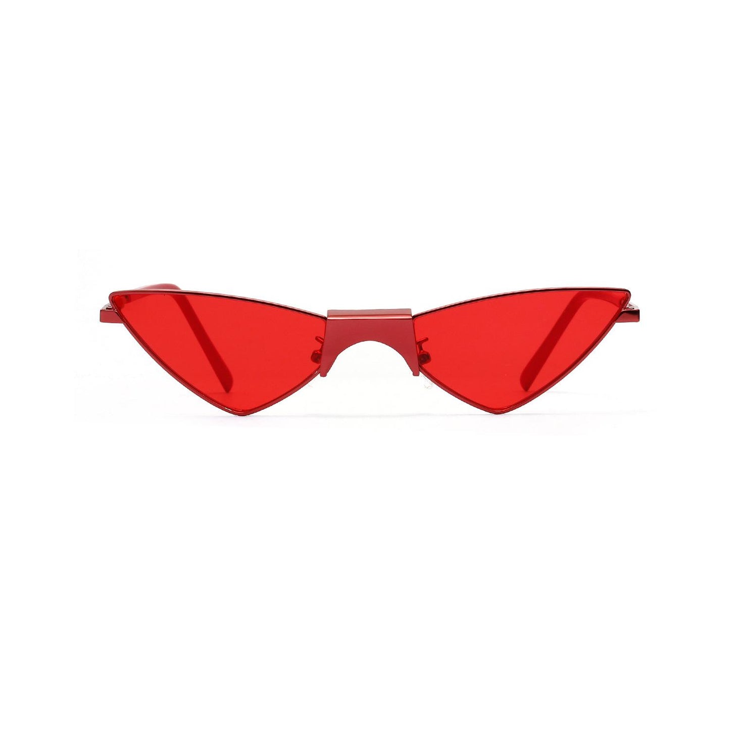 WTEMPO Butterfly sharp-eyed cat glasses popular sunglasses women through red retro sunglasses female