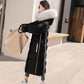 Women's Mid-length Down Jacket Winter Korean Loose Cotton Clothes Casual Hooded Padded Jacket Quilted Jacket