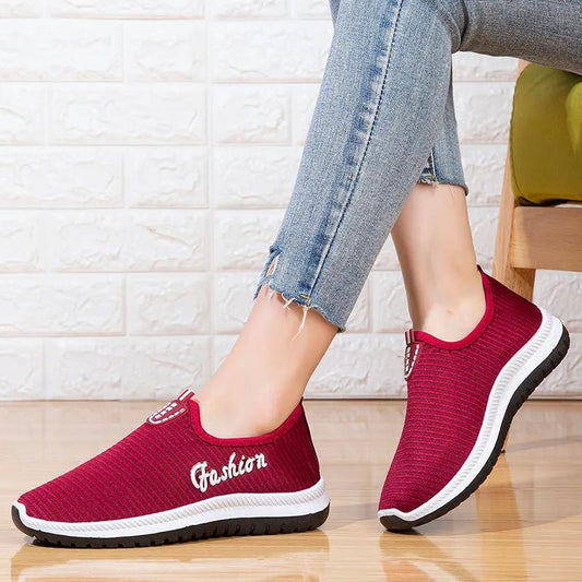 Women Autumn and Winter Casual Sports Shoes Fleece Warm All-match Running Shoes Women's Cotton Shoes