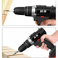 128Vf Industrial Cordless Electric Drill Two-speed Electric Screwdriver with Rechargeable Motor Power Tools