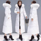 Fashion Coat Hooded Long Women Winter Jacket Fur Collar Warm Thick Parka Cotton-padded