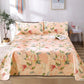 Three-piece Bed Linen Thick Cotton and Old Coarse Cloth Bed Sheet Pillowcase Single Double Bed Can Be Breathable and Washable