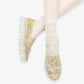 Platform Crystal Women's Shoes Summer One-step Lace All-match Loafers Casual Breathable Shoes