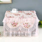 Lace Yarn Edge Microwave Oven Cover Cloth Dustproof Curtain Kitchen Household Antifouling Cover Towel