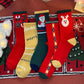 Five Pairs of Red Christmas Socks Long Tube All-match Cute Cartoon Cotton Socks