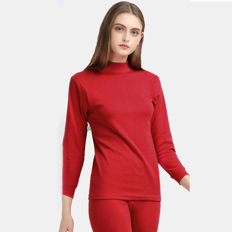 Women Long Sleeve Thermal Underwear Winter Thicken Tight Suit Sexy Pajamas Autumn Windproof Soft Lining High Elasticity Slim Comfortable Breathable